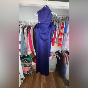 Dark Purple Prom Dress with Shall